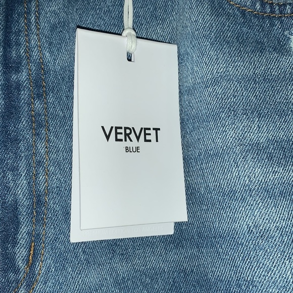NWT Vervet Blue Emma style distressed mom jean size 32 - Picture 2 of 8